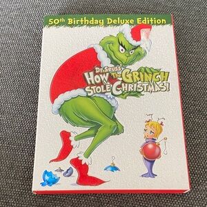 Dr. Seuss Grinch 50th Birthday Card - Red and Green